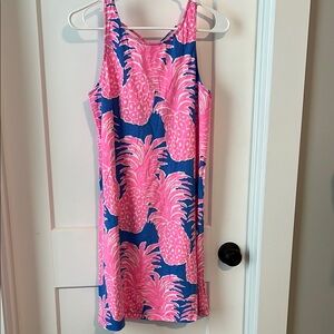 Lilly Pulitzer Pink and Blue Pineapple Dress